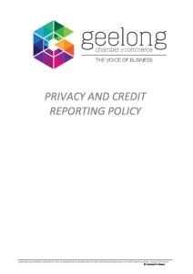 Privacy and Credit Reporting Policy